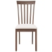 Sillas de comedor con cojines 2 uds madera maciza marrón caucho