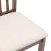 Sillas de comedor con cojines 2 uds madera maciza marrón caucho