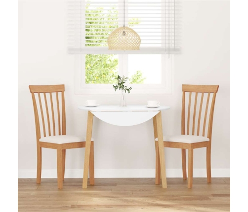 Sillas de comedor con cojines 2uds madera maciza natural caucho