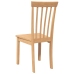 Sillas de comedor  2 uds madera maciza natural caucho