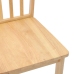 Sillas de comedor  2 uds madera maciza natural caucho