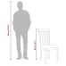 Sillas de comedor con cojines 2uds madera maciza blanco caucho