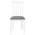 Sillas de comedor con cojines 2uds madera maciza blanco caucho