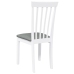 Sillas de comedor con cojines 2uds madera maciza blanco caucho
