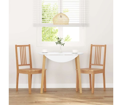 Sillas de comedor  2 uds madera maciza natural caucho