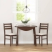 Sillas de comedor con cojines 2 uds madera maciza marrón caucho