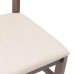 Sillas de comedor con cojines 2 uds madera maciza marrón caucho