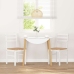 Sillas de comedor 2 unidades madera maciza de caucho blanco