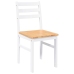 Sillas de comedor 2 unidades madera maciza de caucho blanco