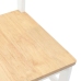Sillas de comedor 2 unidades madera maciza de caucho blanco