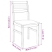 Sillas de comedor 2 unidades madera maciza de caucho blanco