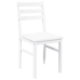 Sillas de comedor 2 unidades madera maciza de caucho blanco