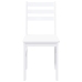 Sillas de comedor 2 unidades madera maciza de caucho blanco