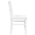 Sillas de comedor 2 unidades madera maciza de caucho blanco