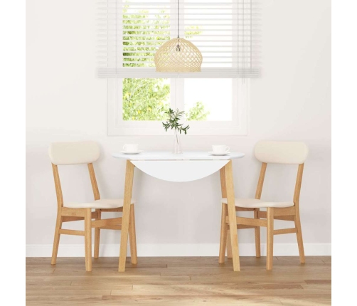 Sillas de comedor con cojines 2 uds madera maciza caucho