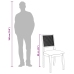 Sillas de comedor con cojines 2 uds madera maciza caucho