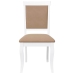 Sillas de comedor con cojines 2uds madera maciza blanco caucho