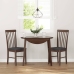 Sillas de comedor con cojines 2 uds madera maciza marrón caucho