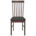 Sillas de comedor con cojines 2 uds madera maciza marrón caucho