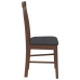 Sillas de comedor con cojines 2 uds madera maciza marrón caucho