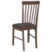 Sillas de comedor con cojines 2 uds madera maciza marrón caucho