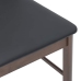 Sillas de comedor con cojines 2 uds madera maciza marrón caucho