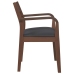 Sillas de comedor con cojines 2 uds madera maciza marrón caucho