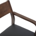 Sillas de comedor con cojines 2 uds madera maciza marrón caucho