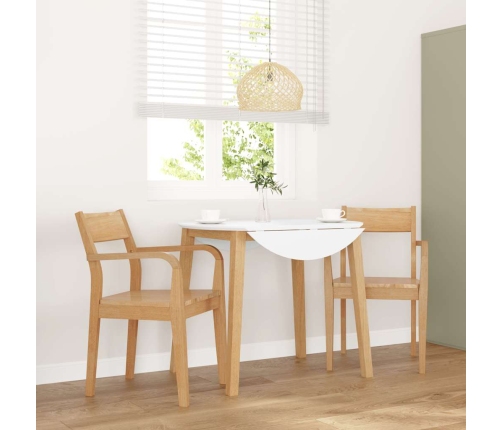 Sillas de comedor  2 uds madera maciza natural caucho