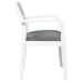 Sillas de comedor con cojines 2uds madera maciza blanco caucho