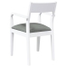 Sillas de comedor con cojines 2uds madera maciza blanco caucho