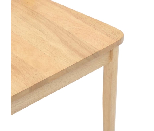 Sillas de comedor  2 uds madera maciza natural caucho