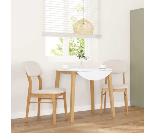 Sillas de comedor con cojines 2uds madera maciza natural caucho