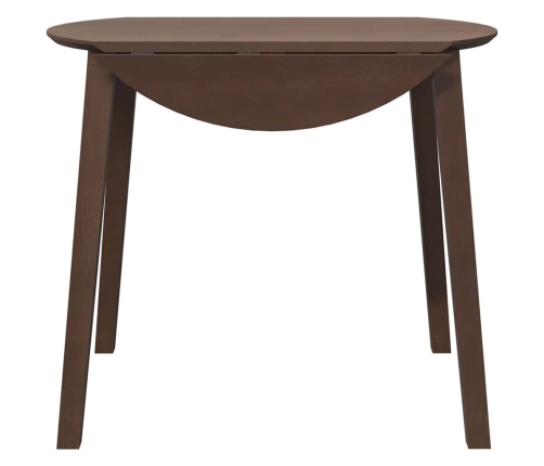 Mesa de comedor de madera maciza de caucho marrón