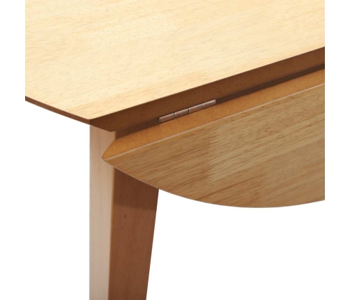 Mesa de comedor natural madera maciza roble caucho