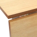 Mesa de comedor de madera maciza de caucho blanco