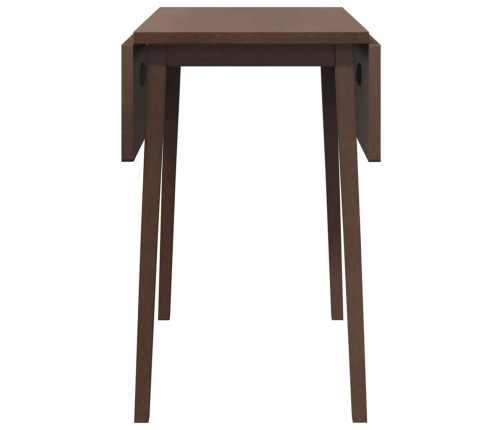 Mesa de comedor de madera maciza de caucho marrón