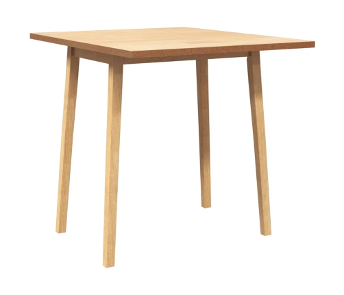 Dining Table Natural Solid Wood Rubber