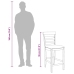 Taburetes de bar con cojines 2 uds madera maciza blanca caucho