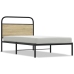 Estructura de cama sin colchón 90x200 cm madera roble Sonoma