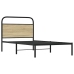 Estructura de cama sin colchón 90x200 cm madera roble Sonoma