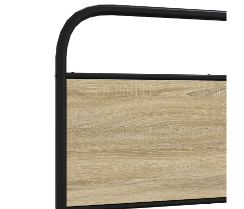 Estructura de cama sin colchón 90x200 cm madera roble Sonoma