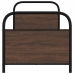 Estructura de cama sin colchón 75x190 cm madera marrón roble