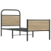 Estructura de cama sin colchón 80x200 cm madera roble Sonoma