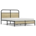 Estructura de cama sin colchón 140x200 cm madera roble Sonoma