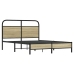 Estructura de cama sin colchón 140x200 cm madera roble Sonoma