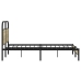 Estructura de cama sin colchón 140x200 cm madera roble Sonoma