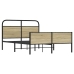 Estructura de cama sin colchón 140x200 cm madera roble Sonoma