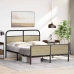 Estructura de cama sin colchón 140x200 cm madera roble Sonoma