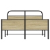 Estructura de cama sin colchón 140x200 cm madera roble Sonoma